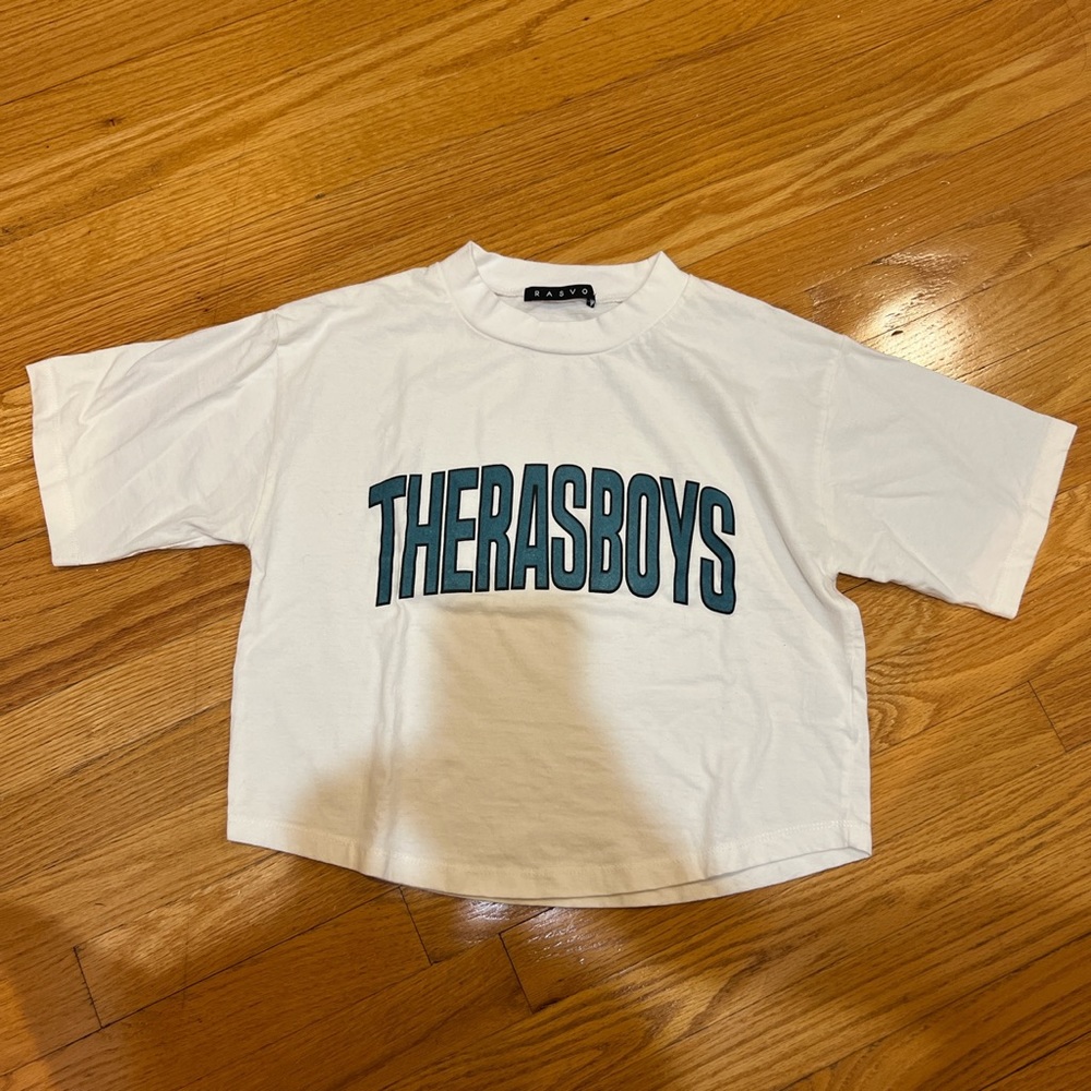Rasvo white lettered tshirt. Never worn.